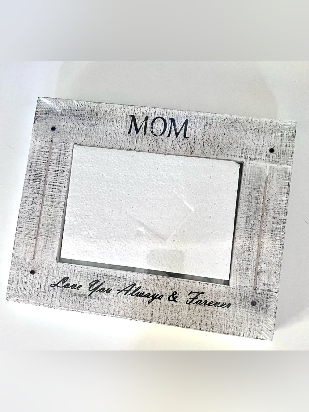 Wood Picture Frame “Mom  Love You Always & Forever”